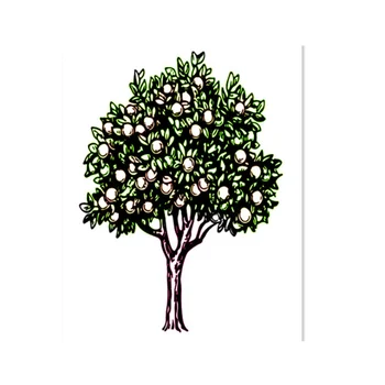 Peach Tree Selge, Läbipaistev Silikoon Pitser Pitser Scrapbooking Šabloon, Värvimine Päevik Tarvikud Decor Kontori Koolitarbed