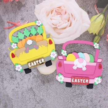 YPP käsitöö Easter Bunny Veoauto Metalli Lõikamine Sureb Šabloonid DIY Scrapbooking Dekoratiivne Reljeef DIY Paber-Kaardid